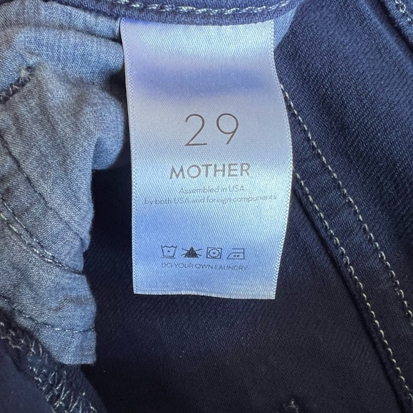 MOTHER The Breaker Crop So Far Gone Eclipse Jeans in Blue Size 29 - Picture 5 of 6
